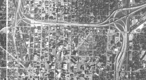 By 1978 the north split junction of Interstates 65 and 70 near downtown Indianapolis had been completed.